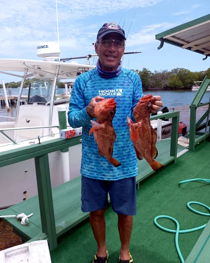 Captain Frank Torres with a reef catch
